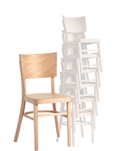 Stapelbarer Stuhl für Kulturhäuser, Gemeindezentren, multifunktionale Stadthallen und das HORECA-Segment.